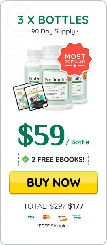 prodentim 3 bottle price